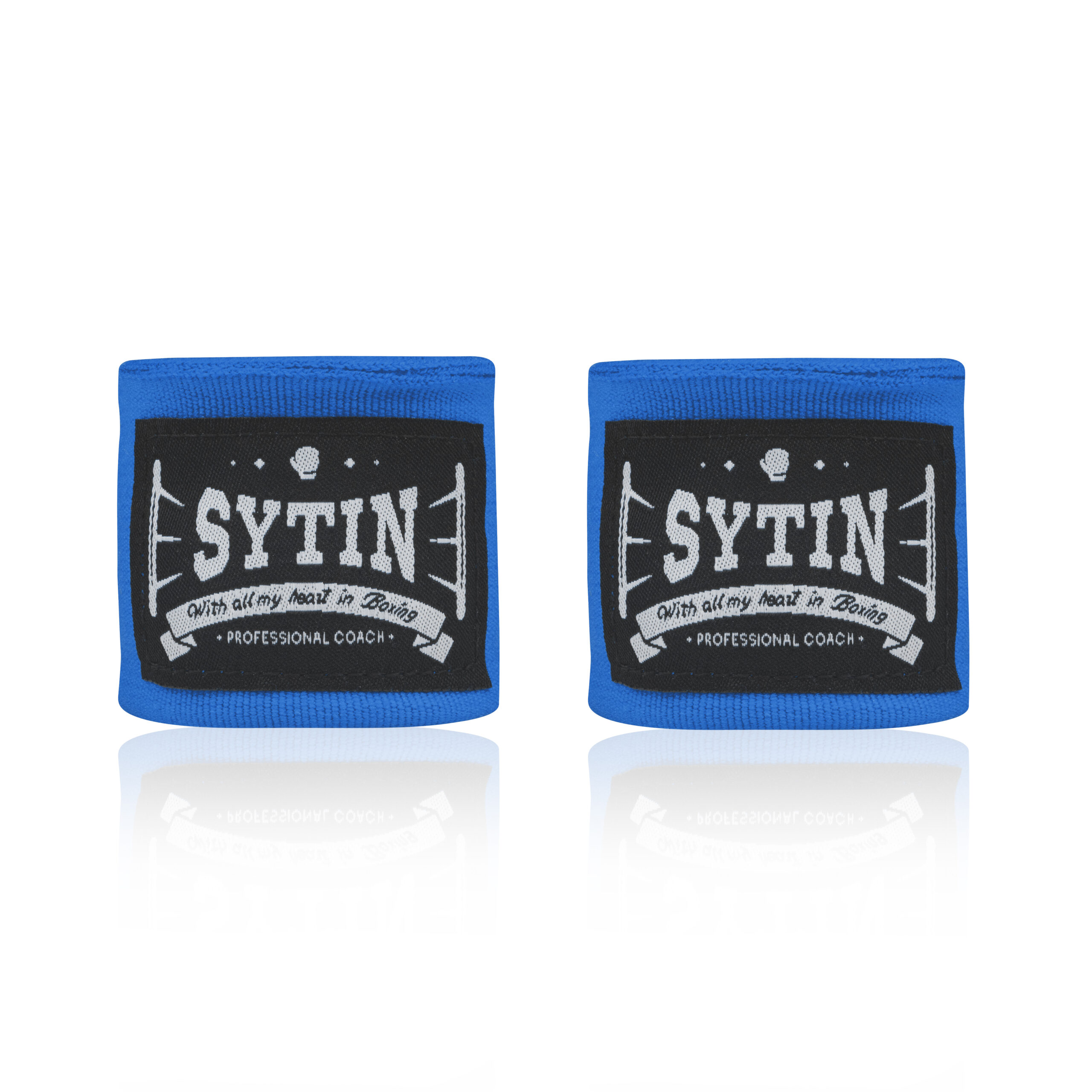 Боксерські бинти SYTIN/3,5 м./Бавовна з еластаном/Синій