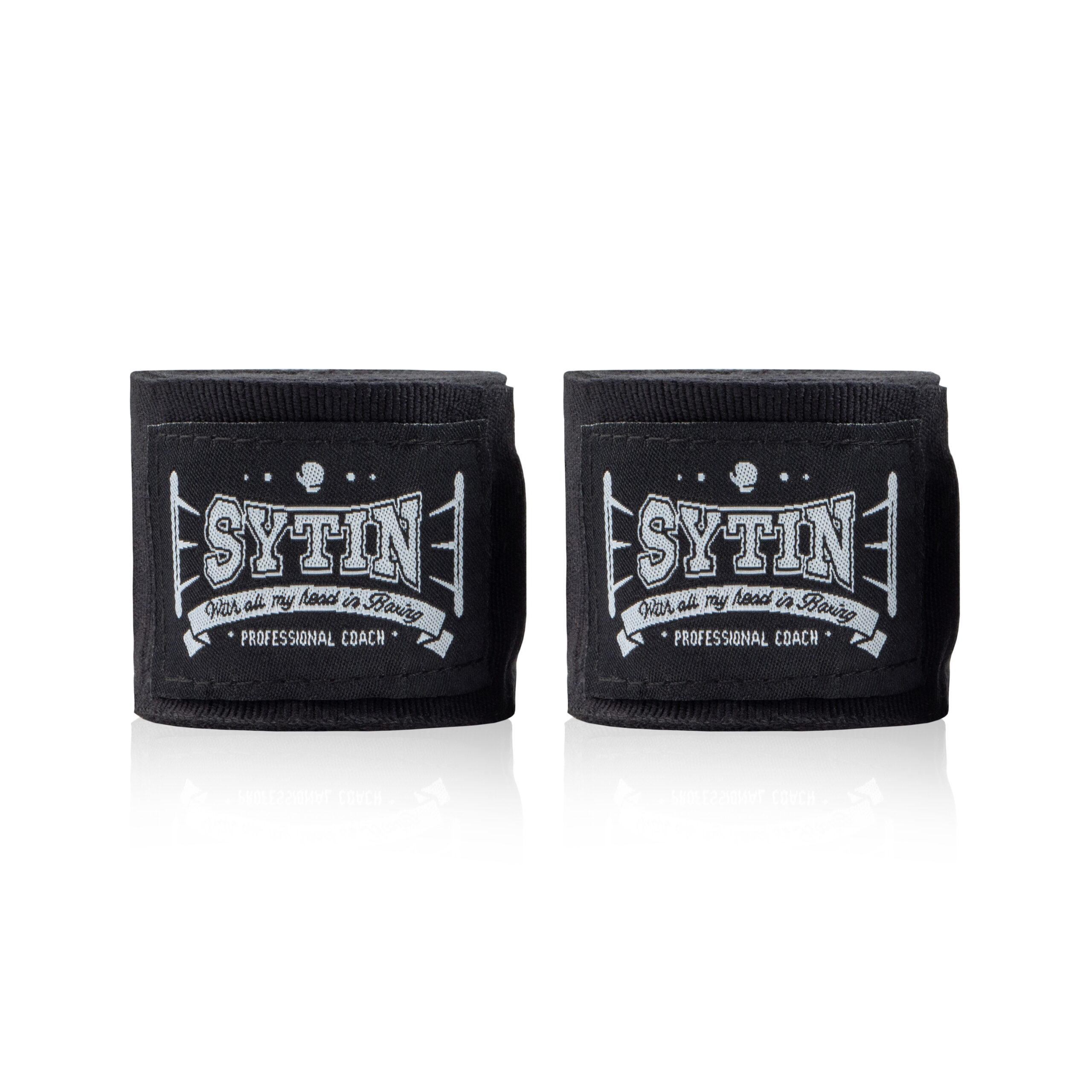 Боксерські бинти SYTIN/3 м./Бавовна з еластаном/Чорний - Зображення 5