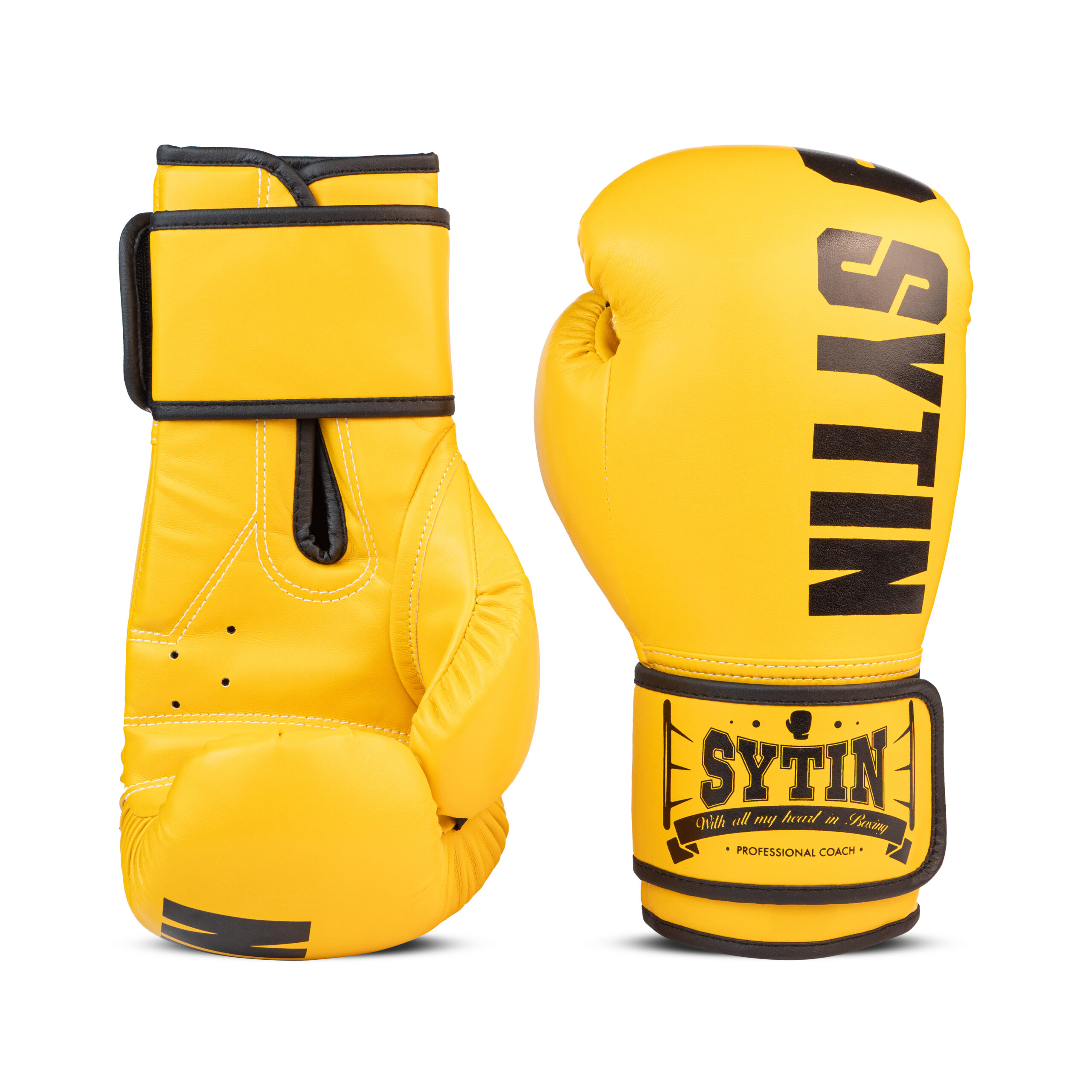 Боксерські рукавички SITIN Spawithin\10-12 oz\Жовтий - Зображення 2